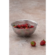 Özbience Çelik Süzgeç Orta 22,5 Cm, Dayanıklı ve Kullanışlı Mutfak Gereci