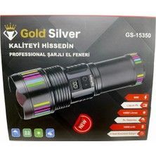 Gold Silver GS-15350 Profesyonel Şarjlı El Feneri – Kompakt Güç, Yüksek Performans Yunus Av