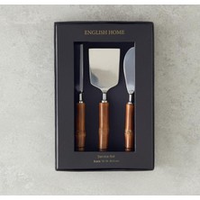 Özbience Şık Çelik 3'lü Servis Seti, Pratik ve Modern Tasarım