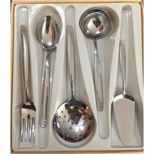 Özbience Şık ve Modern 5 Parça Servis Seti, Ev ve Mutfak Için Ideal