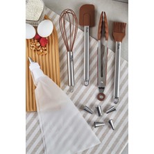 Özbience Renkli 10 Parça Pasta Seti, Şık ve Kullanışlı Takım, Hediye Alternatifi