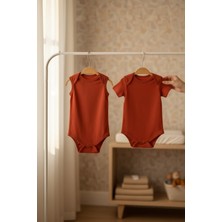 The Nest Kids Heart & Hug Duo 2’li Organik Pamuklu Body Set Kırmızı