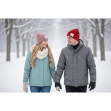 Umel Tekstil 14 Şubat Sevgililer Günü'ne Özel Bere Kalp Detaylı Kaşkorse Çift Kat İki Adet