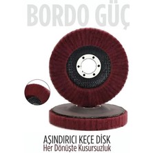 Marsilyan 11 cm Endüstriyel Aşındırıcı Keçe Disk – 22 mm İç Çaplı Zımpara Fırçası
