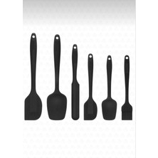 Özbience Dayanıklı 6 Parça Silikon Spatula Seti, Isıya ve Yanmaz Özellikli
