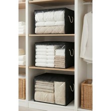 Rek Home 3 Adet Pencereli Büyük Boy Yastık Yorgan Kazak Hurcu / 60X40X40