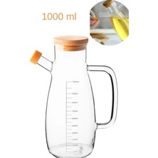 Özbience Pratik 1000 ml Cam Yağdanlık ve Sirkelik, Şık ve Dayanıklı Tasarım