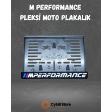 Cybill Store M Performance Motosiklet Pleksi Plakalık Altı Parlak Pleksi Lazer Kesim Dayanıklı Tasarım 15X25 cm