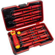 İzeltaş Izeltaş 1000V Izoleli Elektro Slim Tornavida Seti 14 Parça - 14000005342