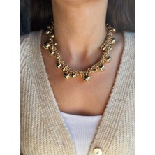 Nunu Takı Gold Karışık Toplu Kolye