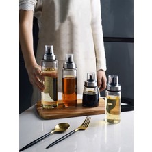 Özbience 2’li Cam 500ML Damlatmaz Yağdanlık, Isıya Dayanıklı, Pratik ve Şık