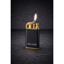 Zeflazer Hediyelik Kişiye Isme Özel Tasarım Altın Timsah Metal Çakmak