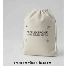 Araç Şarjı Kablosu ve Uzatma Kablosu Toplama Koyma Saklama Bez Çanta (Agzi Ip Sıkmalı)