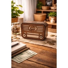 Seymen Bıçakçılık Nostaljik Radyo Tasarımlı Kumbara | Dekoratif Para Biriktirme Kutusu