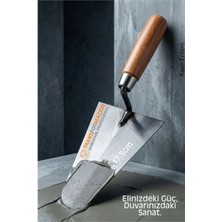 Marsilyan Çelik Sıvacı Malası 17.5 cm - Ultra Dayanıklı Ergonomik Saplı Premium Mala