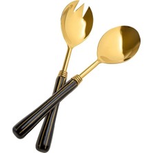 Özbience Kadife Kahverengi 2'li Salata Servis Seti, Şık ve Kullanışlı Tasarım