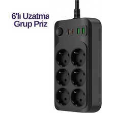 Değirmen Grup 6lı Priz - Lisinya