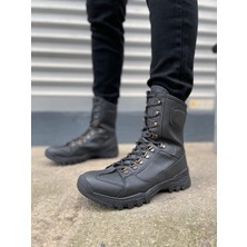 Zapatos JY999 Strike Bağcıklı Ortopedik Taban Siyah Erkek Askeri Postal Bot Suya Dayanıklı