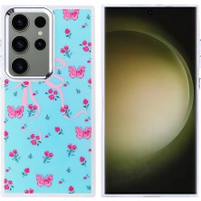 Ceponya Galaxy S25 Ultra Kılıf Airbag Desenli Tasarım Eye-Catching Pattern Lüx Kapak