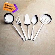 Özbience Şık 5 Parça Servis Takımı, Zarif ve Kullanışlı Ev Aksesuarları