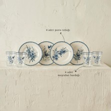 Özbience Şık 8 Parça Sunum Seti, Zarif ve Modern Tasarım, Ev ve Davetler Için