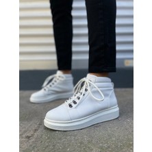 Zapatos JY206 Ottawa Bağcıklı Ortopedik Taban Cilt Erkek Spor Bot Cbt - Beyaz