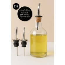 Özbience 2'li Yeni Nesil Çelik Şişe Ucu Servis Aparatı ve Yağdanlık Tıpası