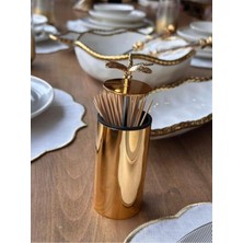 Özbience Altın Renkli Kürdanlık 5X12CM, Şık ve Zarif Sunumlar Için