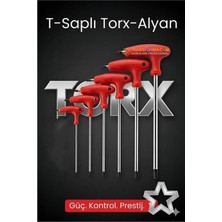 Marsilyan Tor-X Profesyonel T-Kollu Torx Alyan Anahtar Seti (6 Parça) - Güç ve Hassasiyet Bir Arada