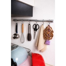 Alanraf Paslanmaz Çelik Krom Kaplama Banyo , Mutfak , Çok Amaçlı Askılık 30 cm