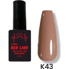 Lady Red Line Kalıcı Oje 10 ml K43