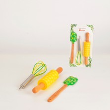 Özbience Renkli Silikon Limon Mini Üçlü Mutfak Seti, Pratik ve Şık Tasarım