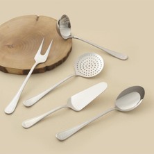 Özbience Şık Topkapı 5 Parça Çelik Servis Seti, Günlük Kullanıma Uygun