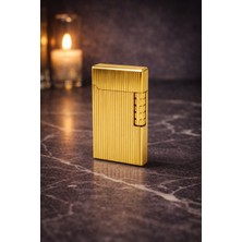 Zeflazer Hediyelik Kişiye Özel Lüks Altın Renk Metal Çakmak