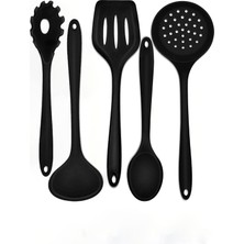 Özbience 5 Parça Silikon Mutfak Seti, Isıya Dayanıklı ve Yapışmaz, Pratik Kullanım