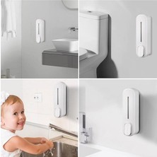 Dln Shop 1 Adet 350 ml Duş Şampuan Dispenseri, Doldurulabilir Şampuan ve Saç Kremi Şişeleri D-34