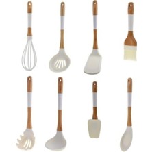 Özbience Renkli Silikon 8 Parça Servis Takımı, Şık ve Dayanıklı Tasarım