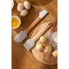 Özbience Yumuşak Silikon Fırça ve Spatula Seti, Mutfakta Pratik ve Şık Kullanım