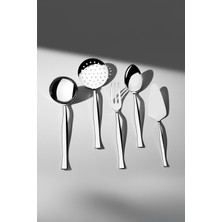 Özbience Şık ve Zarif 5 Parça Paslanmaz Çelik Servis Takımı, Modern Tasarım