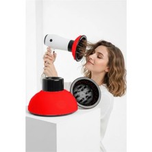 Marsilyan Fön Için Difüzör Vigo Başlık - Saç Kurutma Başlığı Profesyonel KIRMIZI