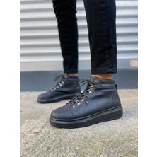 Zapatos JY206 Ottawa Bağcıklı Ortopedik Taban Cilt Erkek Spor Bot Cst - Siyah