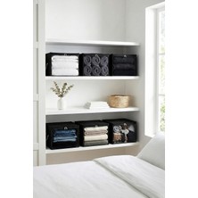 Rek Home 6 Adet Pencereli Küçük Boy Baza Altı, Valiz Düzenleyici Çeyizlik Bohça Hurcu / 30X22X18