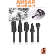 Marsilyan Ahşap Oyma Törpü Seti –5'li Matkap Ucuna Şekillendirme Takımı