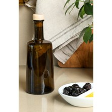 Özbience Şişe, 500 Ml, Uv Korumalı, Cam, Zeytinyağı Yağdanlık, Şık Tasarım