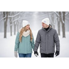 Umel Tekstil 14 Şubat Sevgililer Günü'ne Özel Bere Kalp Detaylı Kaşkorse Çift Kat İki Adet