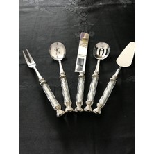 Özbience Paslanmaz Çelik Beşli Servis Seti, Şık ve Dayanıklı Mutfak Gereçleri