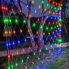 SHC4200 SHC42® 1x2 Metre Dekoratif File Ağ Perde 192 LED 8 Animasyonlu Farklı Işık Modu Rgb Fişli