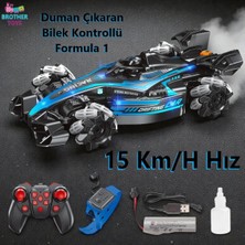 Brother Toys 15 Km/h Hız Duman Çıkaran Full Fonksiyon Şarjlı Formula 1 Uzaktan Kumandalı Oyuncak Araba 35 Cm.