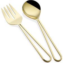 Özbience Modern 2 Parça Salata Servis Takımı, Şık ve Kullanışlı Tasarım