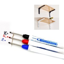 Çeşmetek (3 Adet) Marangoz, Demir Doğrama, Inşaat ve Tamir Işleri Için Derin Konum Işaretleme Kalemi